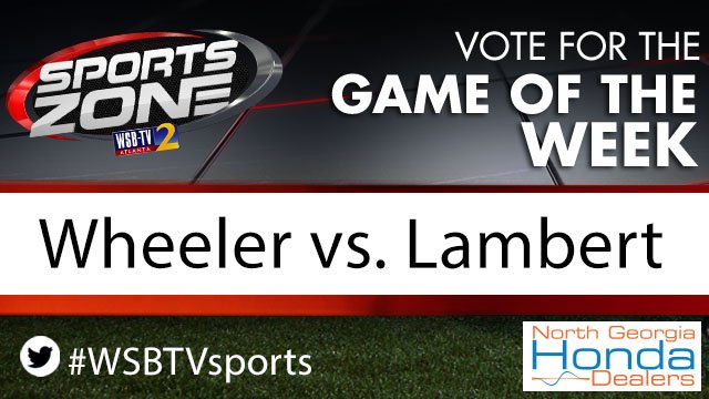 WSBTVsports's tweet photo. Should @wsbtv cover @WHSFootball_ vs. @LambertHS as the Game of the Week on Aug. 17?
Each RT is 1 vote. 
Vote here too: https://t.co/i9G3oKXwvO
Who starts the season with a WIN? https://t.co/nyg7GZF7ym