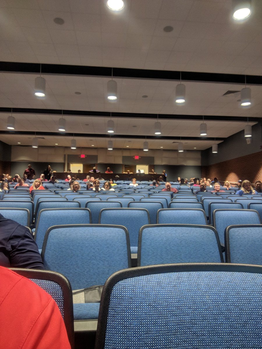 EnergyMisd's tweet photo. Lunch time over, staff is returning to annual safety meeting. https://t.co/lvcBDSdaq8