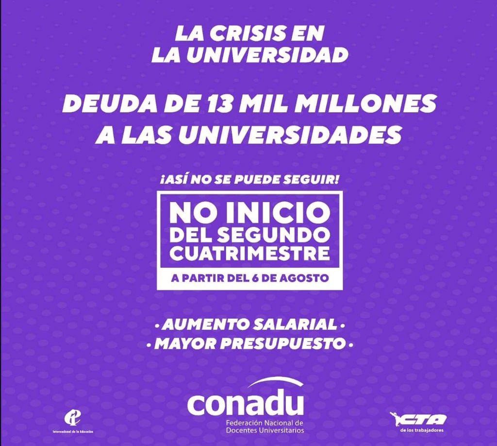 carlacota6's tweet photo. #universidadesenpeligro  
#crisisenlasuniversidades https://t.co/gKFAAvRa2X