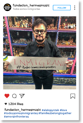 CCCMLA's tweet photo. Seamos parte del movimiento de @F_HermesMusic  @hermesmusicmex compartiento tu foto con los Hashtags #Todossomosmexicanos #Familiesbelongtogether #amorsinfronteras 

No te quedes atrás y compártela, así como @bennyibarra y @syntekoficial https://t.co/Zipyoo6AK4
