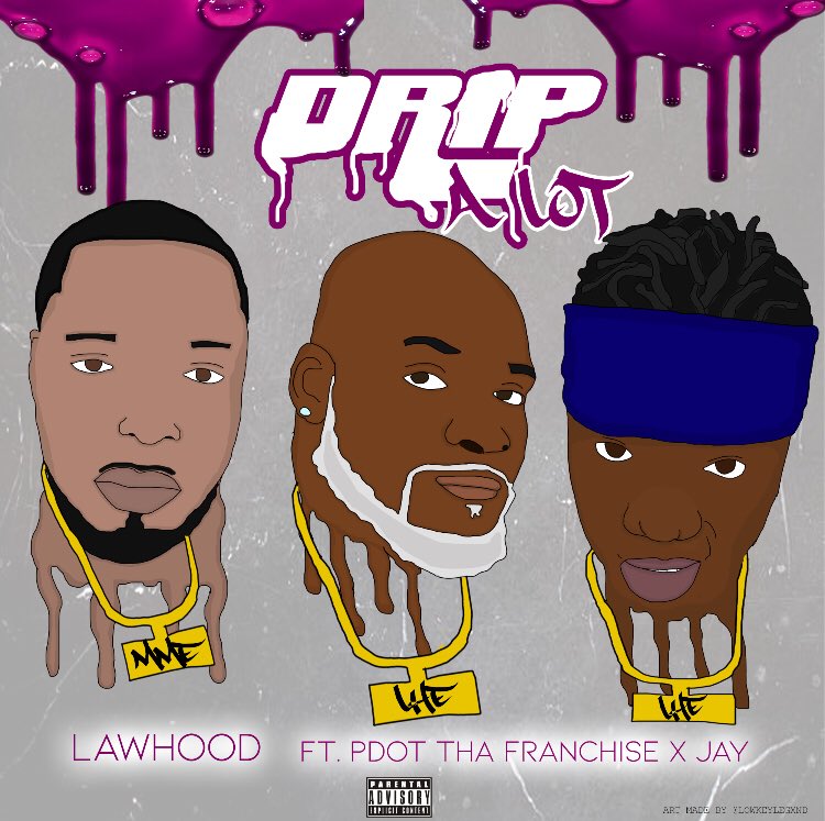 StreetScience01's tweet photo. π¨#NEWMUSIC ALERT:π¨
The new #single from @lawhood4 featuring @PThaFranchise & #Jay "Drip A Lotβ is #debuting today on https://t.co/VwCvzGd8dI!
AND REMEMBER TONIGHT,
Come #support @lawhood4, @PThaFranchise, & Jay as they perform #DripALot for First #Friday at #JazzUpFront! https://t.co/1rhMukkD01