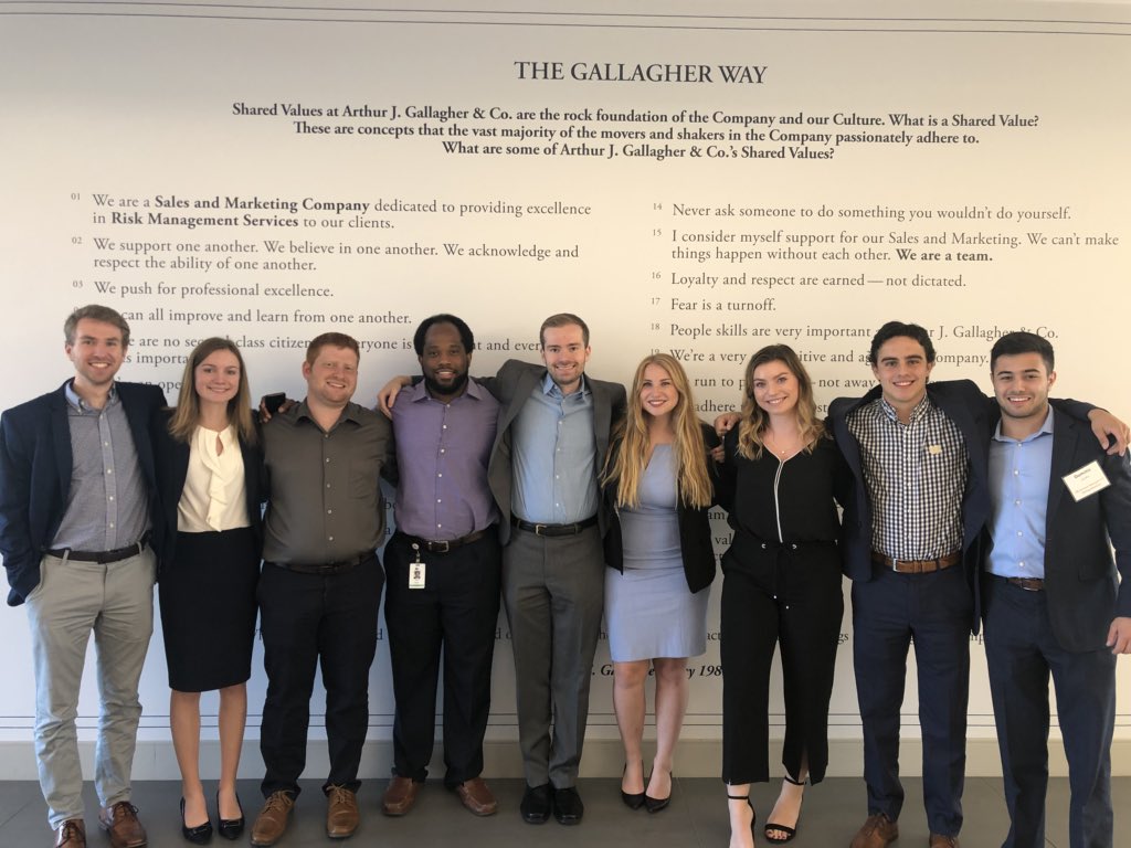 megan_bart's tweet photo. Sad to be saying goodbye to yet another fantastic group of GB interns. Best of luck to you all!! #lifeatgallagher https://t.co/GjzN99HkpW
