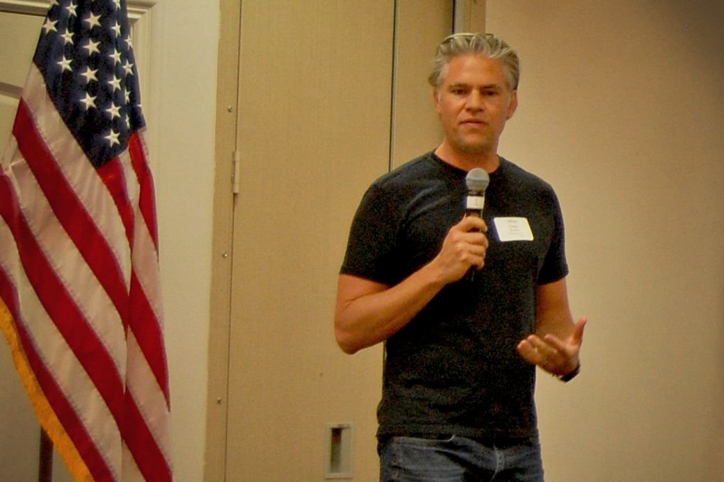 ChamberCarlsbad's tweet photo. Thank you so much Chris Birchby @COOLA for sharing your journey with us at our August First Friday Breakfast, and thanks to all who attended. What a great way to start the weekend! #frombeachtoboardroom #FirstFridayBreakfast #CarlsbadChamber https://t.co/oRJ5d5GUW2