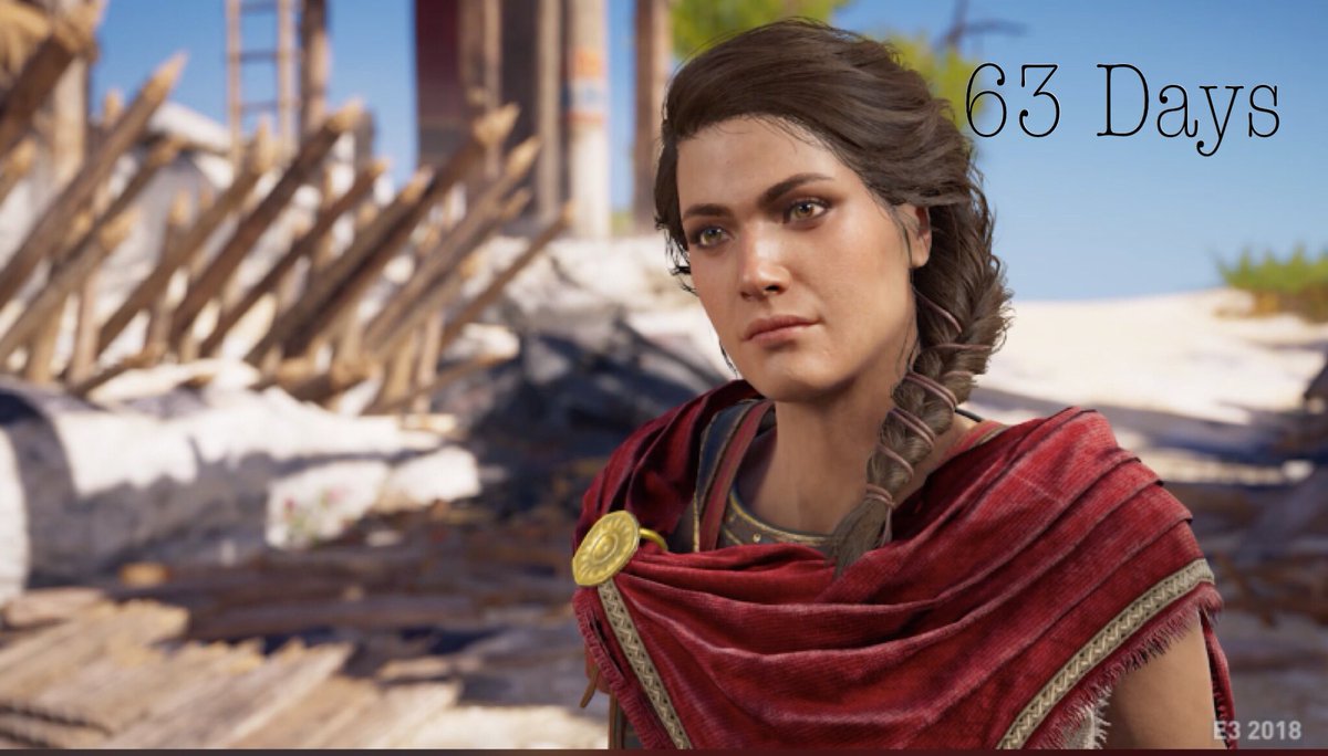 ChaediRose's tweet photo. 63 Days... #AssassinsCreed #AssassinsCreedOdyssey https://t.co/KsxbF5DAmL