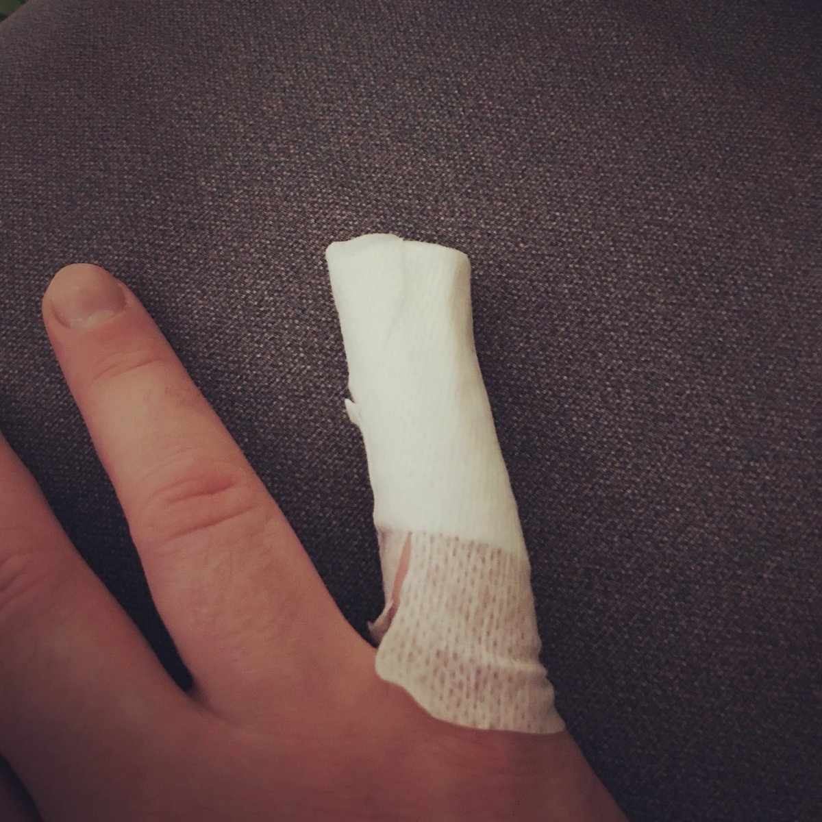 Couple of steri strips and a dressing to add to the fun of everything lately Advance warning my typing may be slower than usual #pinkyfinger
