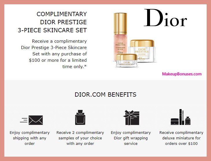 Dior Beauty Free 3-piece #Dior Prestige 