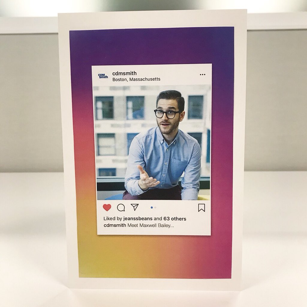 maxthemarketer's tweet image. OMG—I’m one of the #FacesOfCDMSmith! Thank you @CDMSmith for the custom card to celebrate my time at the firm. It’s been an incredible 2 years 🎉 Excited to move to #NYC and start the next chapter of my career!
