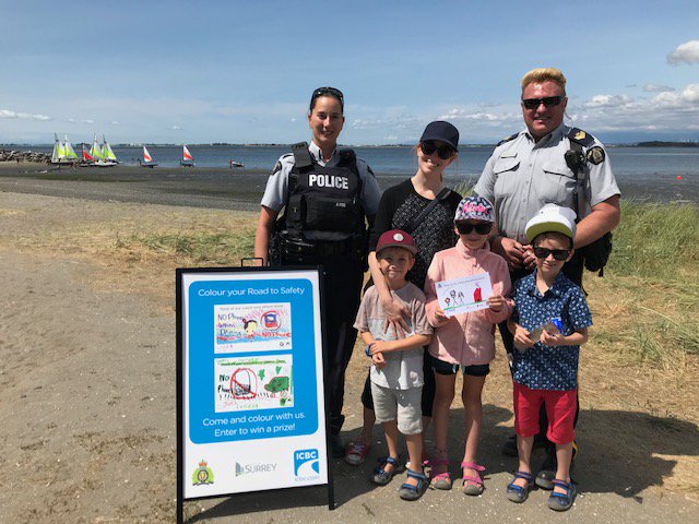 SurreyRCMP's tweet image. Great participation at yesterday's Beach Pop-Up Detachment. 17 bikes newly registered with @Project529BC, lots of questions about Block Watch answered, and 245 #LockOutAutoCrime audits complete. Thx to all who made the day a success.