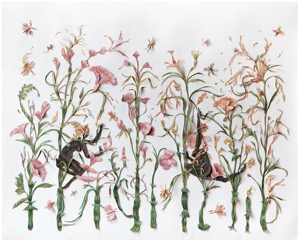 border_mag's tweet photo. Anna Kovler reviews "The Sunshine Eaters" at @ONSITEatOCADU in Toronto, curated by @LisaDeanneSmith. #bc146
@winnietron, 'The Gauntlet', 2017, coloured pencils and paper collage, 32 x 24 inches framed. Courtesy of the artist and @ESP_gallery.
#bordercrossingsmag #bccrossovers https://t.co/ZYswiKHsqI
