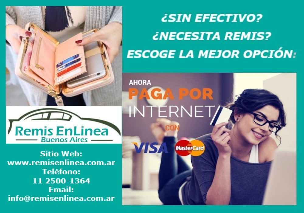 ¿Sin efectivo? 
Pague su Remis en Línea
con tarjeta de débito o crédito

Web: remisenlinea.com.ar
Whatsapp: 11 2500-1364
Email: info@remisenlinea.com.ar

#Remis #BsAs #Taxi #FelizViernes
#Traslado #BuenosAires #Flete
#Transporte #Transfer #Viaje
#Turismo #BsAsRemis