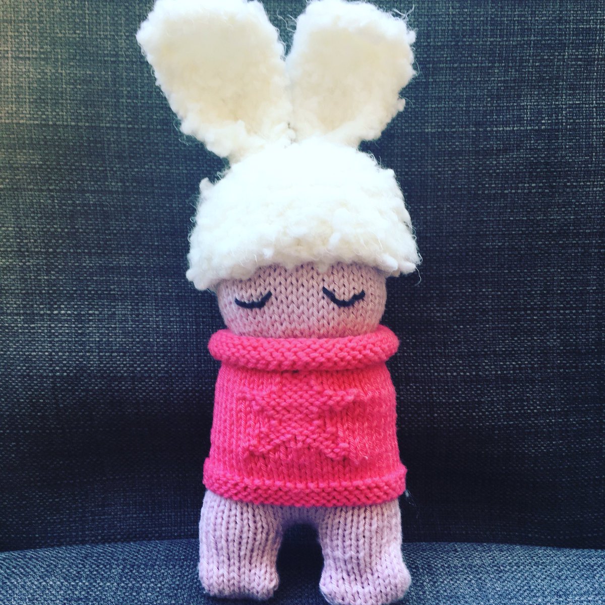 ALaTricotheque's tweet photo. Doudou lapin en #cotonfifty #teddy #bergeredefrance modèle layette #plassard #tricot #layette #diy #Maurepas https://t.co/PqK1gOJUcF
