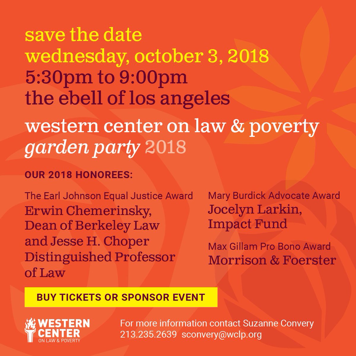 Western_Center's tweet photo. Save the Date for Garden Party! - Wednesday, October 3, 2018
Sponsor the Event - Buy Tickets - Buy Tribute Journal Ad https://t.co/T6pXvoO0Wd
#SaveTheDate #WesternCenter #WCLP #GardenParty https://t.co/z7hlDDMi29