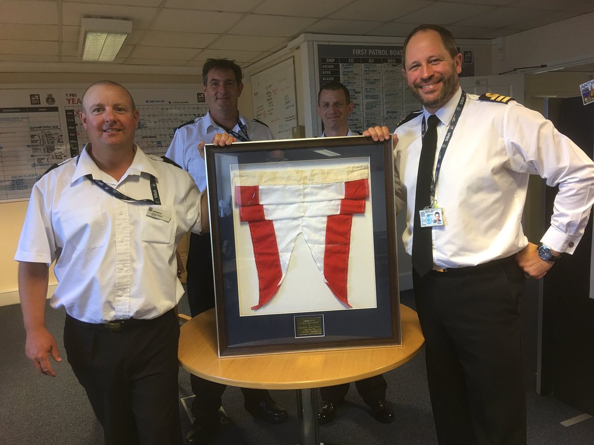 CdrMarkHammon's tweet photo. I have today handed over the 1st Patrol Boat Squadron @RoyalNavy and reflect on a very enjoyable and rewarding 2 years in Command. There have been some very memorable events, but it is the people who have made it and who I will remember. Thank you. @CaptainMFP https://t.co/FsgwE9JVQN