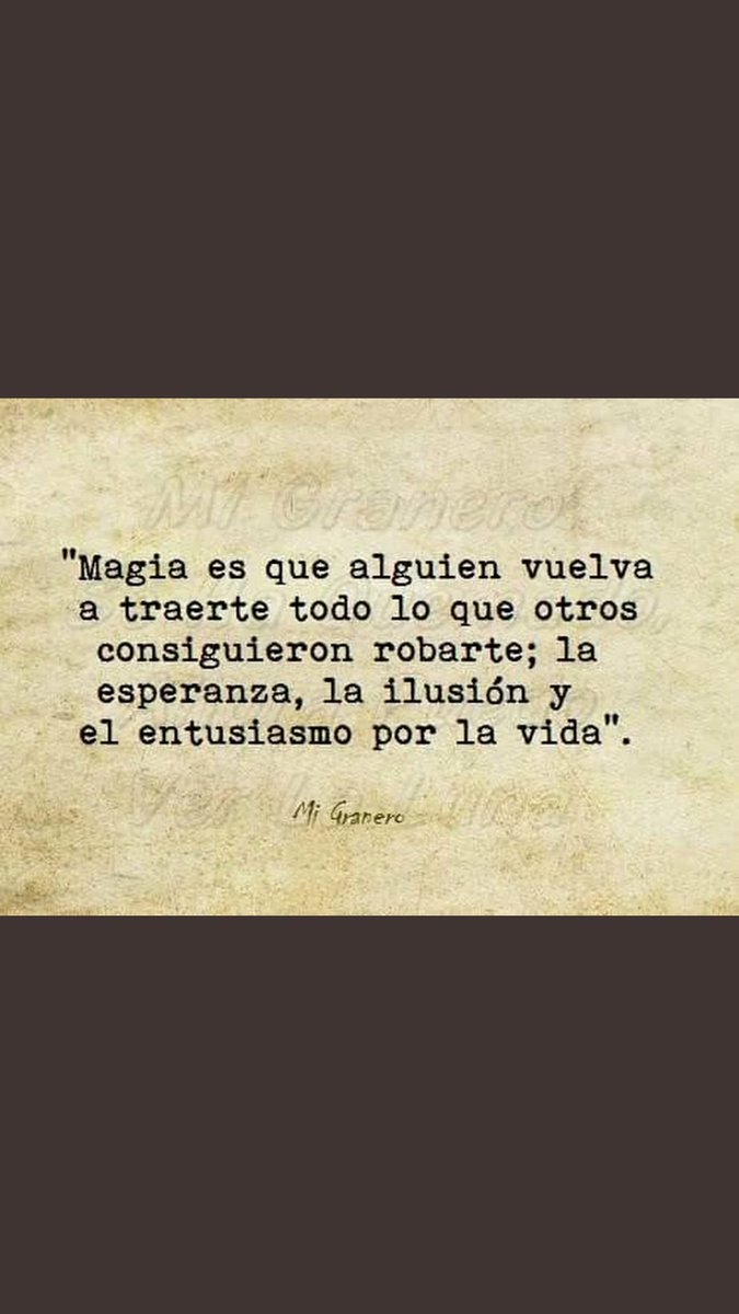 "Magia es..."