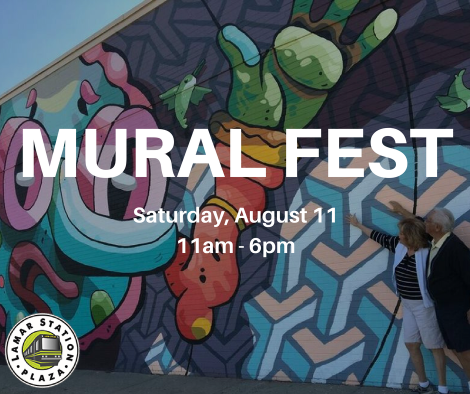 Join us at <a href="/LamarStPlaza/">Lamar Station Plaza</a> next Saturday, August 11th for MuralFest wtih <a href="/40WestArts/">40 West Art District</a> in Lakewood, CO