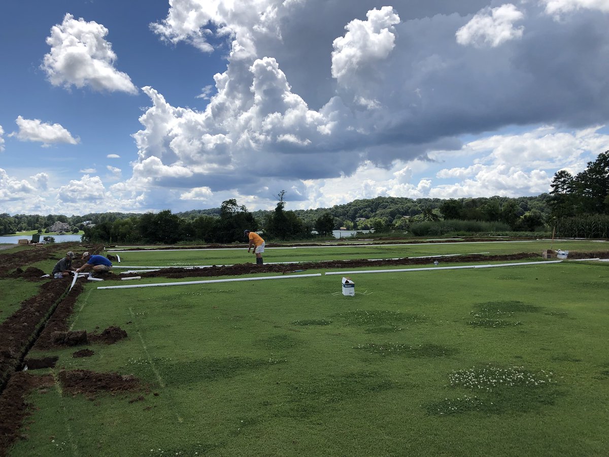 Irrigation continues... almost ready for some sand <a href="/Sorochan/">SoRocken Turf</a> <a href="/CarolinaGreenCo/">Carolina Green</a> <a href="/DicksonTurf/">Kyley Dickson</a> <a href="/JTTurf/">John Thomas</a> <a href="/117Taylor/">Taylor Williams</a>