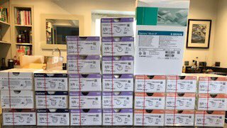 Wow - huge thanks to @BBraunUK for there generous gift of sutures, glue and mesh.
Christmas come early for #herniainternationalcarpenter. Will make such a difference to those in great need. <a href="/grid_org/">GRID</a> <a href="/HerniaCarpenter/">Hernia International Carpenter</a>