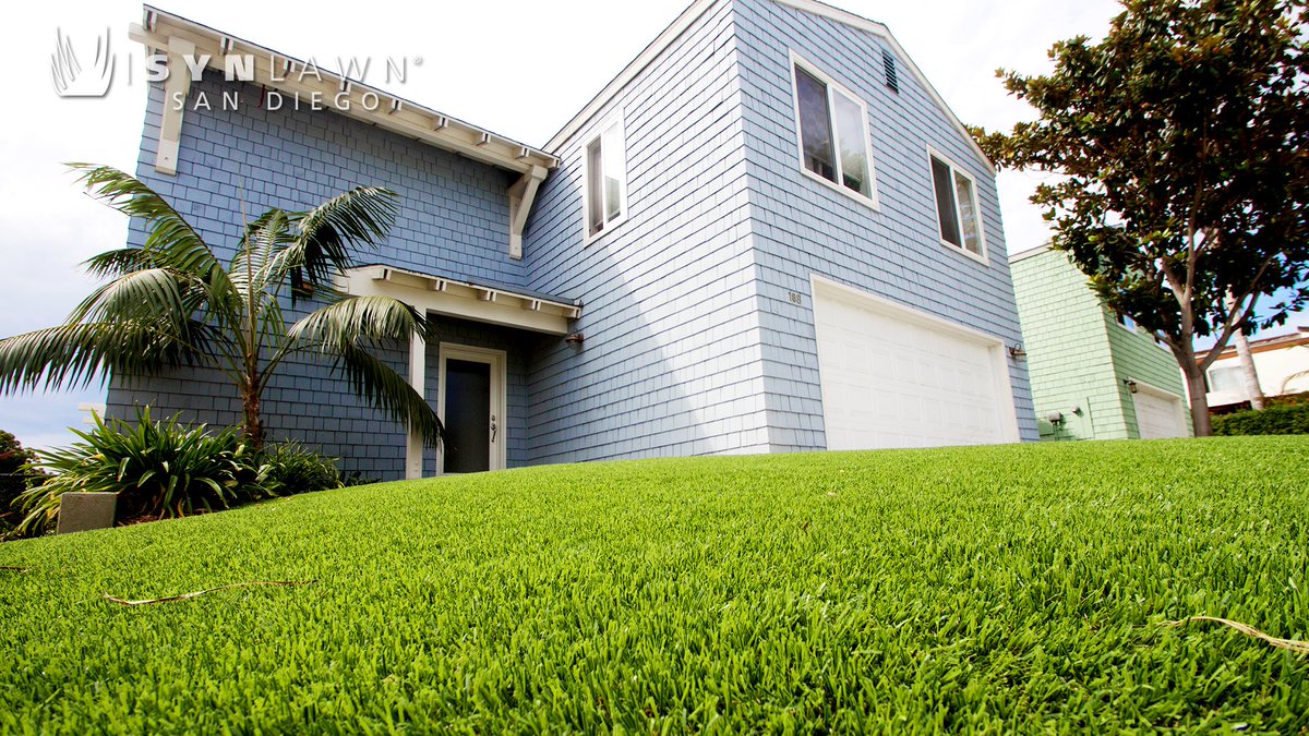 SYNLawnSanDiego's tweet photo. Get the look you want for your lawn, and keep it looking great with practically no effort, by installing quality #SYNLawn synthetic turf! https://t.co/MAulMqTMib #FrontYardFriday #TurfGoals https://t.co/uooLHP8rQZ