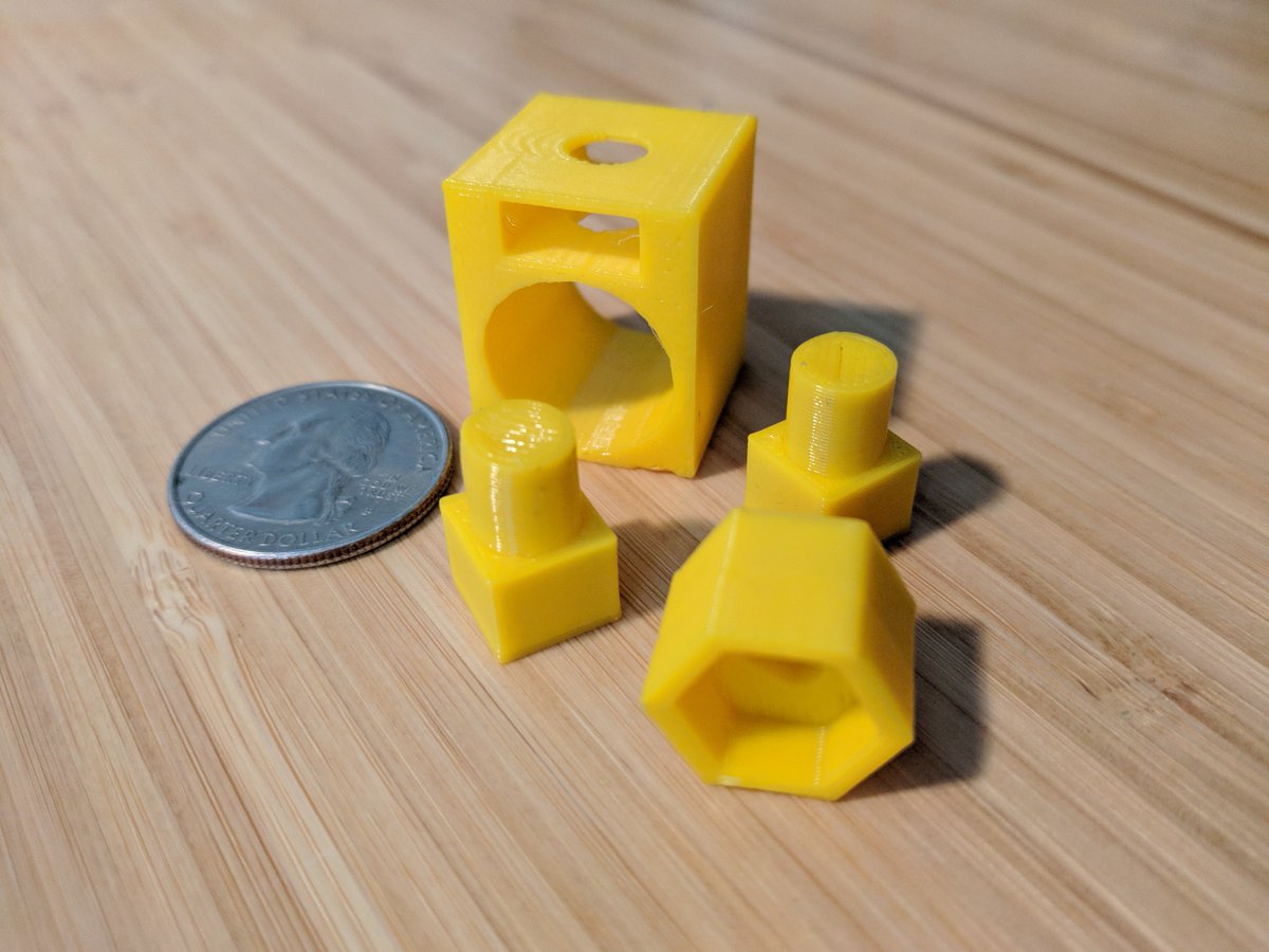 cmanning88's tweet image. I 3D printed these parts for a drawing robot at the #CPLMakerlab. The staff was friendly and helpful; it&apos;s a fantastic place for learning, making, and collaboration.