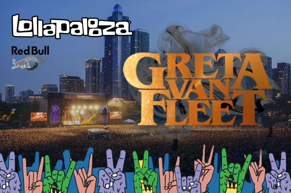 GretaVanFleet's tweet photo. If you fancy joining us, @RedBullTV will be streaming our @lollapalooza performance live today at 6:30PM CT:
https://t.co/RJVgAErFOP https://t.co/T5rvU59ae5