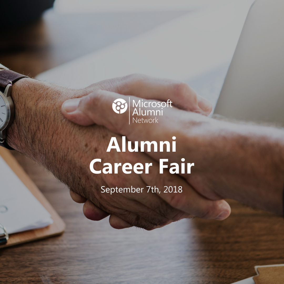 microsoftalumni's tweet photo. Looking for your next gig? We're excited to be hosting our first Microsoft Alumni Career Fair on September 7th.
Click here to register 👉 https://t.co/ioQ7yG10MZ
#MSFT #MSFTAlum #Microsoft #AlumniFair #CareerFair https://t.co/zznr96Wm74