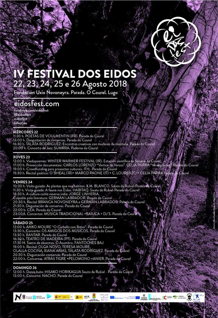 IV FESTIVAL DOS EIDOS

do 22 ao 26 de agosto de 2018

#PARADA (#FolgosoDoCourel)

#FestivalDosEIDOS #osEIDOS
( Fundación Uxío @Novoneyra )