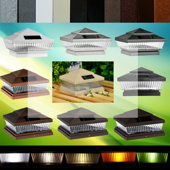 Budget Friendly Solar Post Cap Lights
Fits a variety of 4x4, 5x5 to full 6x6 posts 
Shop here: bit.ly/2AEPrxP