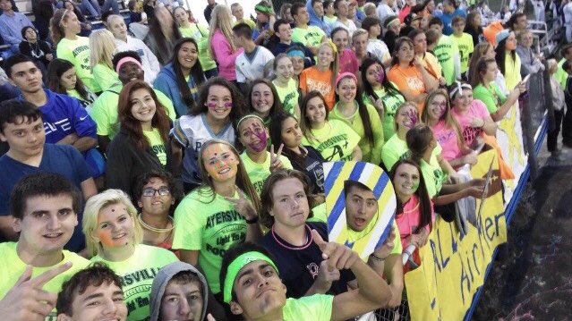 AyersvilleHigh's tweet photo. Pilot Nation is saddened at the loss of a former Pilot, Ben Zimmerman, our favorite (and loudest) student section leader. He will be deeply missed. 💙💛 https://t.co/kvjUvJqHVq