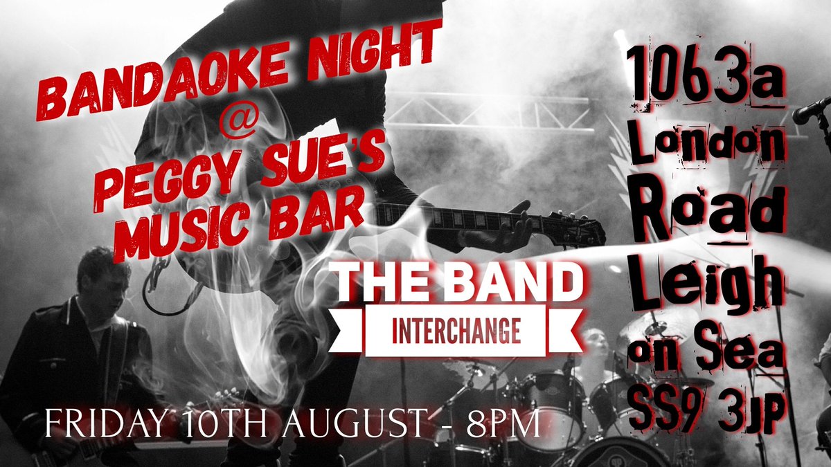 peggysuemusicb1's tweet photo. Stepping it up a notch it's Better than #karaoke we're going for #bandaoke @peggysuemusicb1 come and choose a song from the set list and become a #RockStar in #LeighOnSea https://t.co/dB1oYo5akn