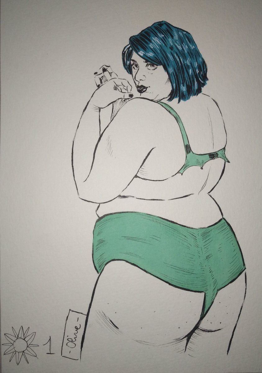 C'est le #AugustAdipose et je suis déjà bien en retard ! 

Donc voici ma première beauté, fortement inspirée de la merveilleuse @azazel_sgh 

Format A5 - 35€

RT appréciés 💗