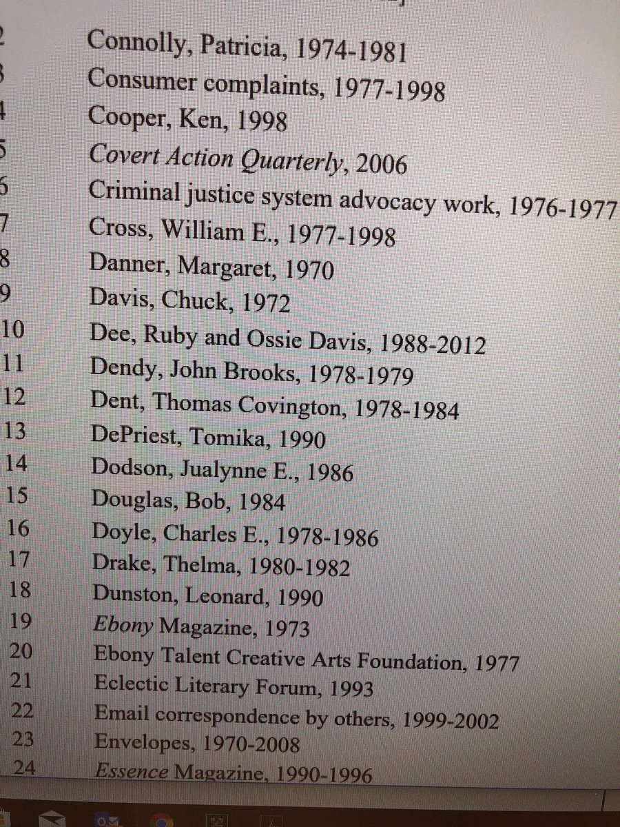 mikkdepriest's tweet photo. Today, I discovered that a letter I wrote #MariEvans in 1990 is included in her collection of papers @EmoryUniversity @EmoryRoseMARBL #wow #blastfromthepast https://t.co/0jqxNYYIAW