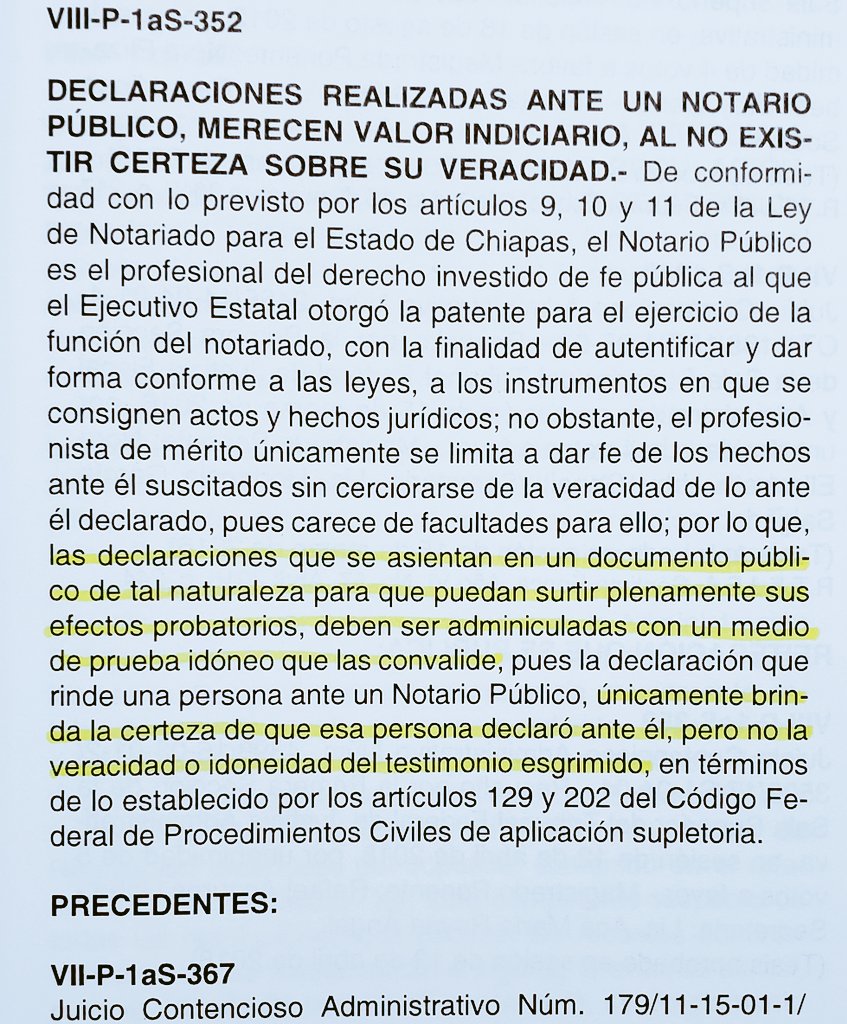 lvamx's tweet photo. Necesidad de concatenar pruebas a fin de que una acta de declaraciones ante Notario, surta plenos efectos https://t.co/coEriGSMBO