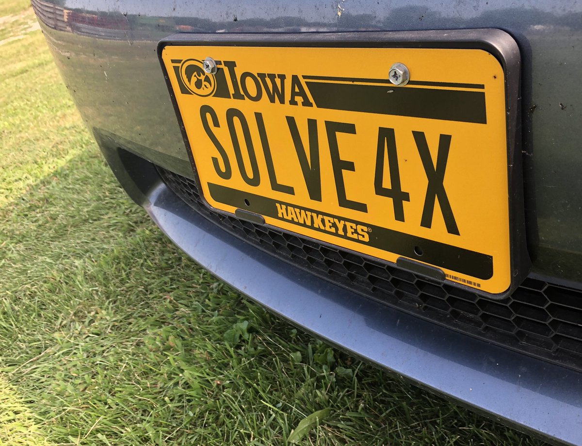 With football soon to start I may have broken down and bought some #NewPlates also #MathIsLife #Hawkeyes