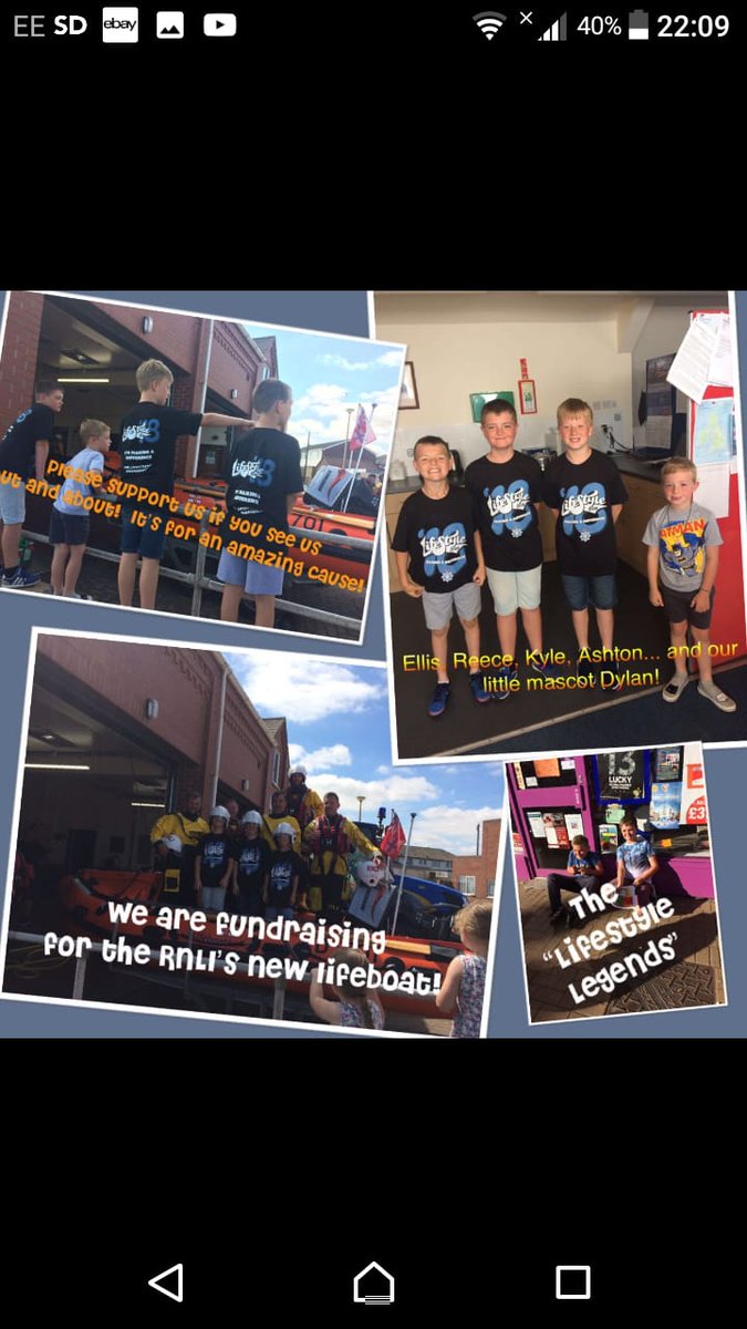 StevenThommo's tweet photo. @HP_LifestyleYET The Lifestyle Legends-Ellis, Reece, Kyle, Ashton and mascot Dylan are raising money for Withernsea's new lifeboat 'Mary Beal'. It will cost £52,000.They visited Withernsea Lifeboat station to find out about the important job the amazing volunteers do. https://t.co/U3DrkimQeq