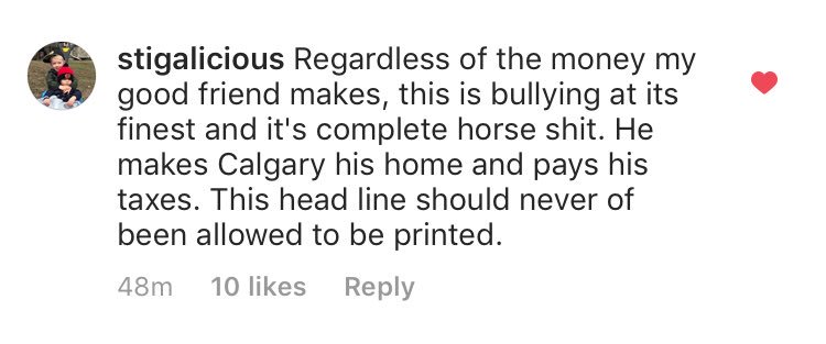 bigbadbruins73's tweet photo. The Calgary Sun printed this horrible headline, and Kris Versteeg’s response is 100% correct. https://t.co/9P8ENQz3oJ