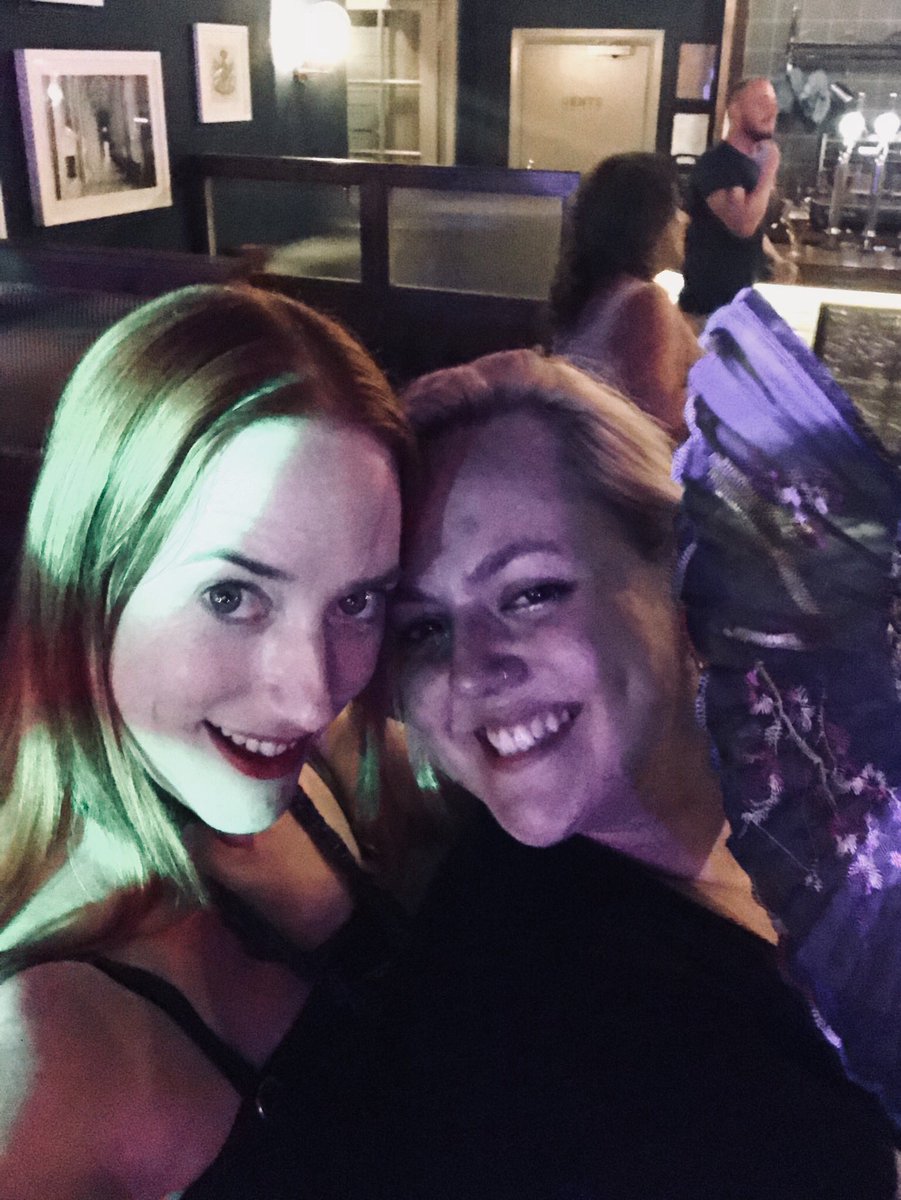 silkyida's tweet photo. Nothing better on a Friday night than getting sweaty to some DnB-Swing with partner in crime @kate_willly and accosting @gentlemanrhymer (who was also kind enough to sign a song book for me) #StaycationLive https://t.co/iwo8eZzO5V