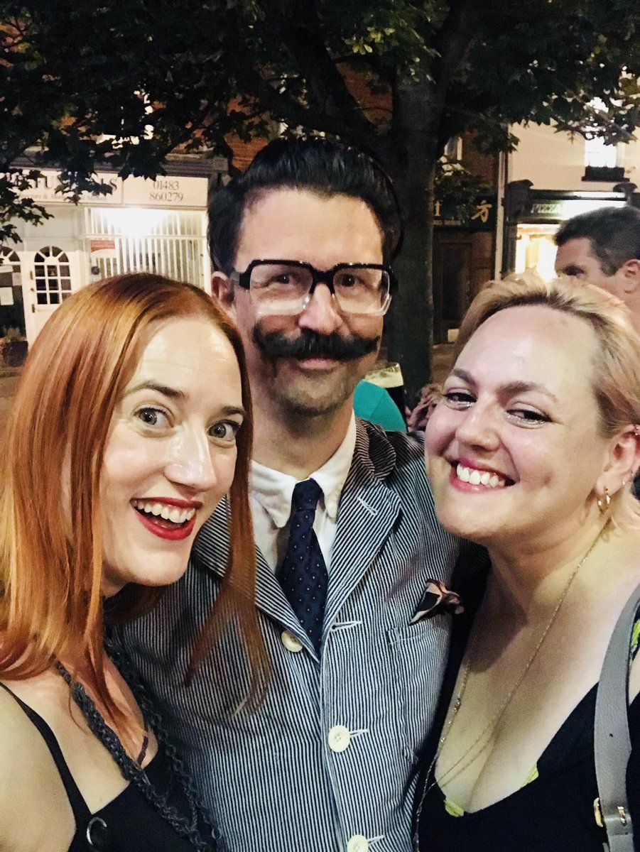 silkyida's tweet photo. Nothing better on a Friday night than getting sweaty to some DnB-Swing with partner in crime @kate_willly and accosting @gentlemanrhymer (who was also kind enough to sign a song book for me) #StaycationLive https://t.co/iwo8eZzO5V