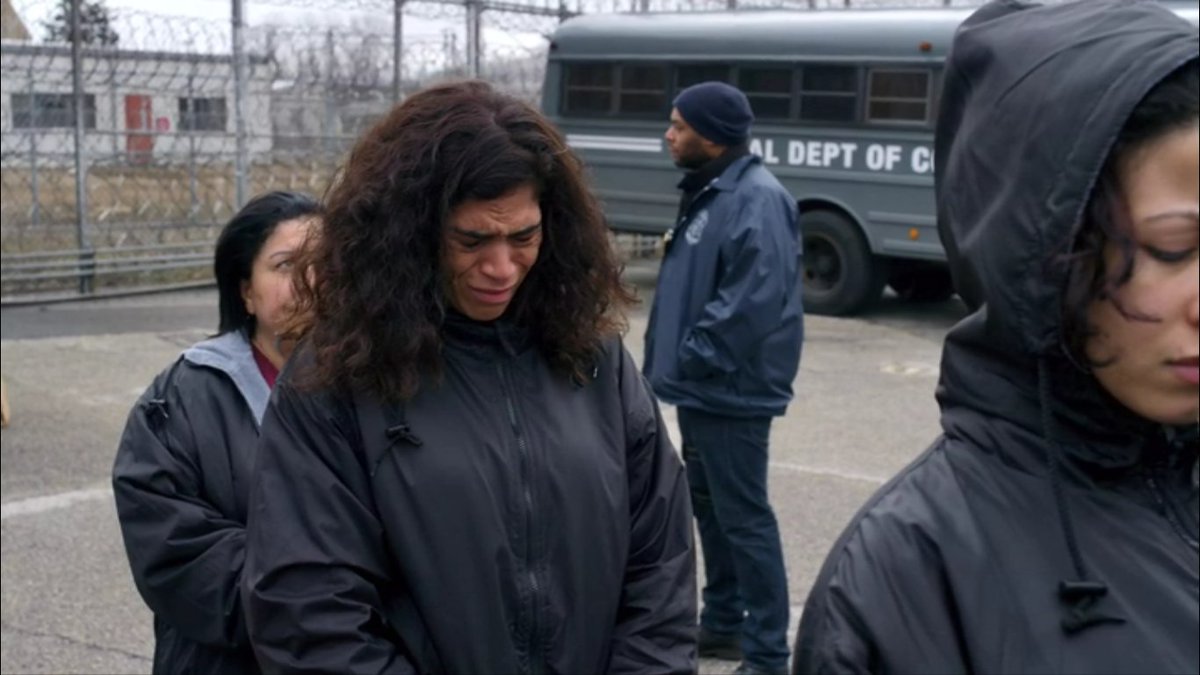 itisperico's tweet photo. this is when #OITNB got too goddamn real. blanca was  released out of max to be detained by  immigration detention centre. my heart cannot deal https://t.co/vb8TLzy16A
