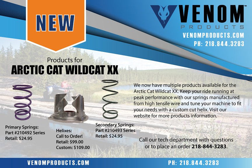 Got a Wildcat XX? We got 'ya covered!
venomproducts.com