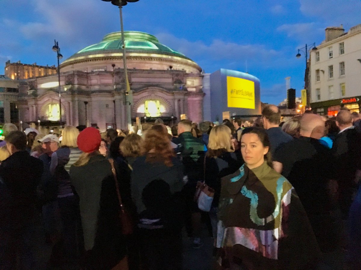 AntoniaReeve's tweet photo. #5telegrams @edintfest @IndigoReeve one of the performers - waiting for the start tonight https://t.co/KErSvYsush