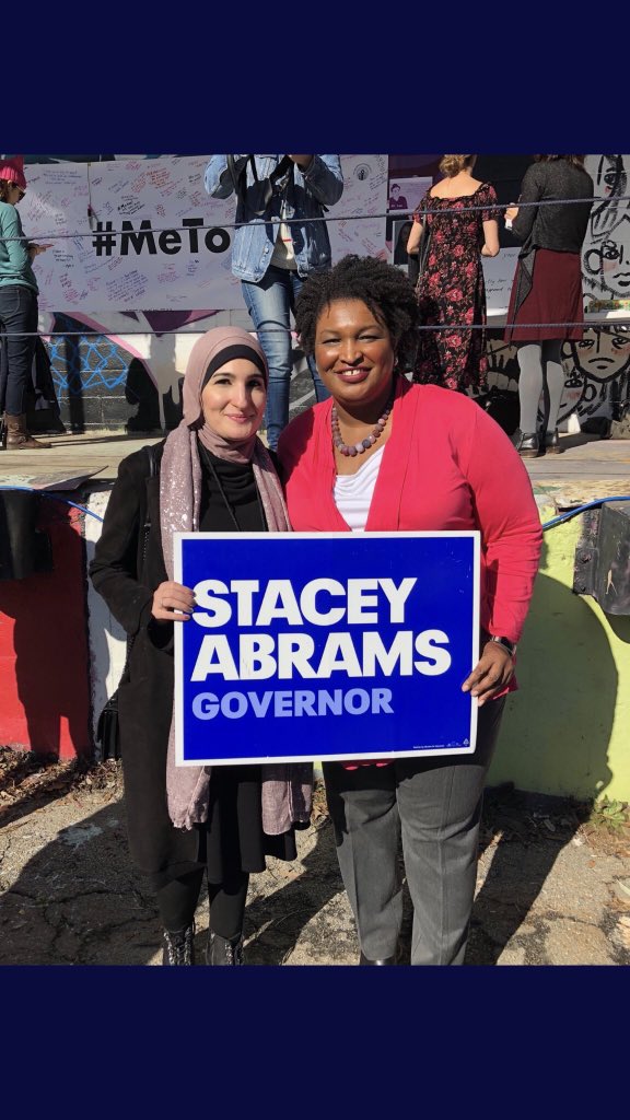 mysticmonse's tweet photo. @BrianKempGA She disrespects law enforcement officers today and knowingly associates with #proShariaLaw & terrorist supporter Linda Sarsour?
No thanks. #gapol #BackTheBlue https://t.co/YLNeYiUSyM