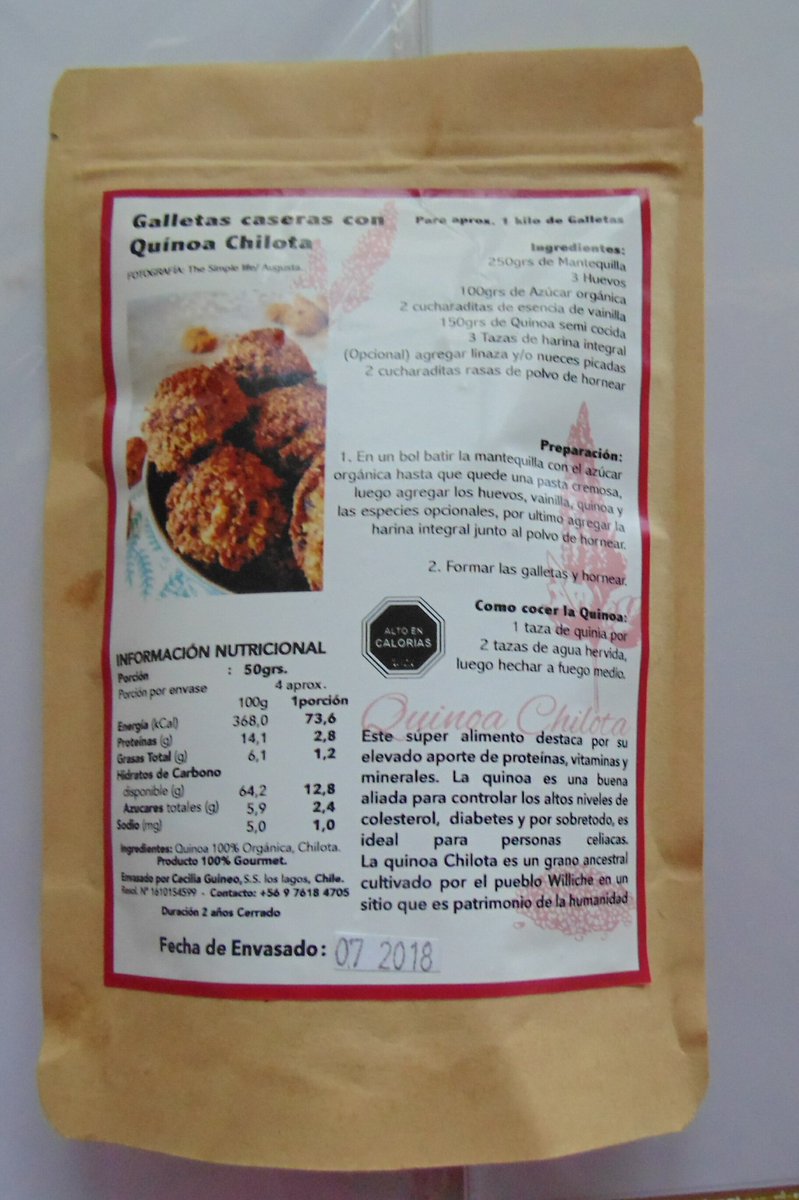 QuinoaLab's tweet photo. 📣Compartimos nueva presentación de la #quinoa #chilota desarrollada por nuestra querida agricultura #Cecilia #Guineo de #Ancud 🙌. #Asociación #Gremial #Chiloé #Orgánico. 👉 Deseamos mucho éxito con la #quinoa #orgánica y sus ricas #recetas. Felicitaciones!!! 👏 👏 👏 https://t.co/LUB1tC3FIn