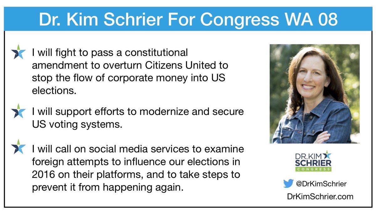 TrinityResists's tweet photo. Kim Schrier is the doctor we need in the House. She’s running in the #WA08 against .@DinoRossiWA who continues to take funds from the NRA.
Kim will fight for healthcare!
Meet➡️ https://t.co/L7c2rZDgkN
Follow➡️ @DrKimSchrier
Support ➡️ https://t.co/LX5J75dIZo
#SchrierFire https://t.co/hq6prDL0sl