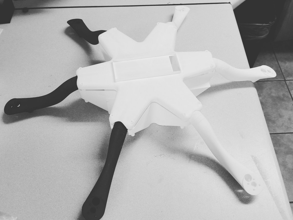 AerohawkTech's tweet image. #3Dprinting a #hexacopter that should fly longer than our current #quadcopters and lift more too.