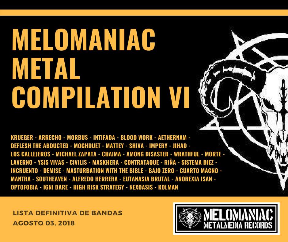 barquisimetal1's tweet photo. 40 bandas conformaran el disco Melomaniac Metal Compilation VI https://t.co/SF0yjlGHGq
#Metal
#MetalNews
#MetalCompilation
#MetalVenezolano https://t.co/1awN9Nxjd3