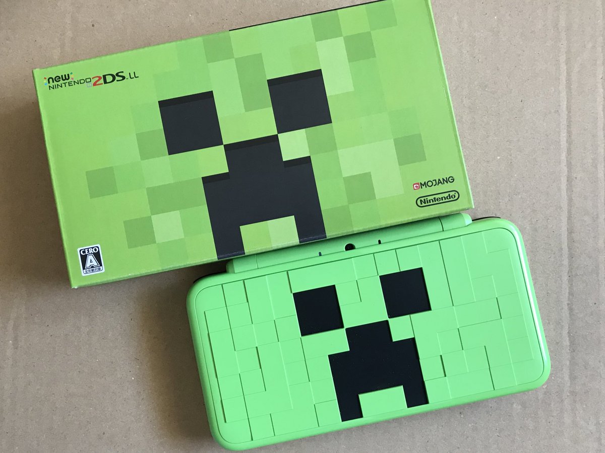 マミュン 今年はソロキャンプ A Twitteren やっぱり買っちゃった クリーパー2ds 裏もマインクラフトのロゴ入ってて可愛い クリーパー クリーパーエディション ニンテンドー2dsll Minecraft