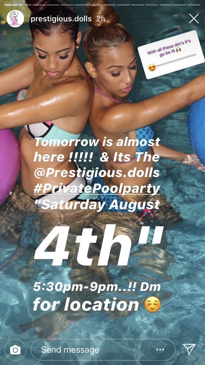 adriannaj415's tweet photo. TOMORROW ‼️😲😲😲😲😲😧😍 👀👀👀🤳🏽👙📸🎥😍❤️THE WEATHER IS LOOKING RIGHT THIS WEEKEND SO The #PrestigiousDolls #PrivatePoolparty WILL BE Saturday August 4th 5:30pm-9pm..!! Dm for location😜, leave the drama at home 🏡.!!! https://t.co/lWmmNScEY6