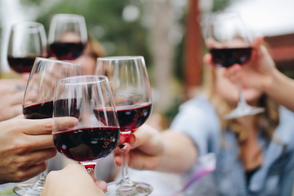 It doesn’t matter if the glass is half empty or half full. Clearly there is room for more wine. #WineWednesday