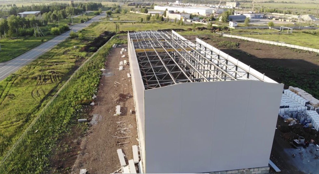 ZrCoin's tweet photo. Factory ZrCoin. Before installing the roof decided to make panoramic photos to visualize the scale. For the history ... https://t.co/V4JQgNFDJy