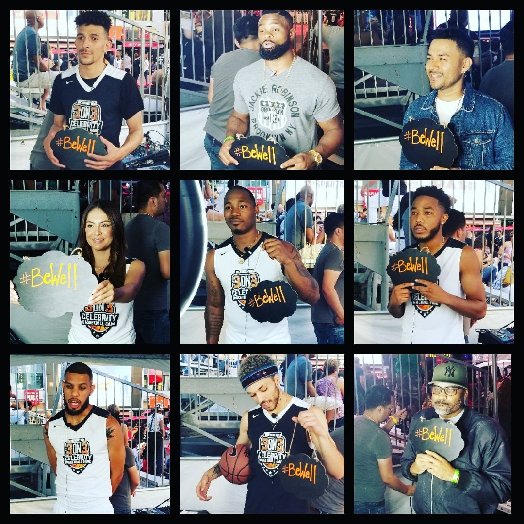 maryrenouf's tweet photo. Successful night at the @nike 3on3 #celebrity basketball game. @wellbeingtrust partnered with @dash_radio and #baamanagement to interview actors, athletes, broadcasters, dj's & musicians to have real conversations about #Mentalhealth - remember to #BeHeard #bethere and #bewell https://t.co/JiXOiEZlB4